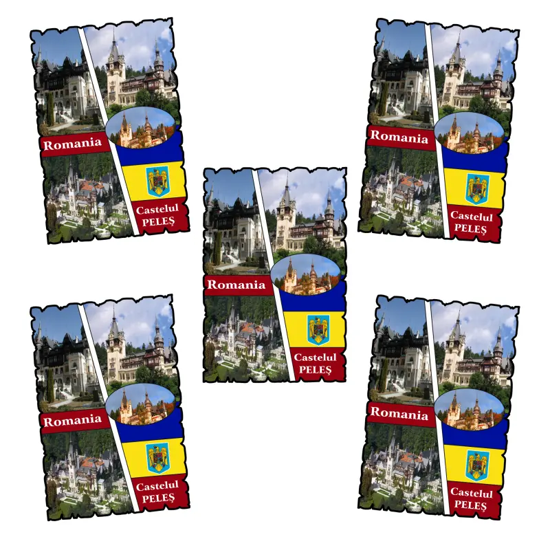 Mgs176-castelul peles romania, magnet frigider